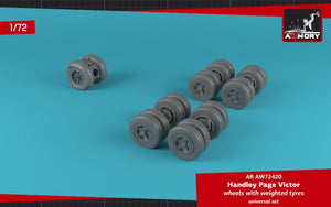 Armory Models AW72420 HP Victor wheels w/ weighted tires &amp;amp; front mudguard 1/72 – image 3