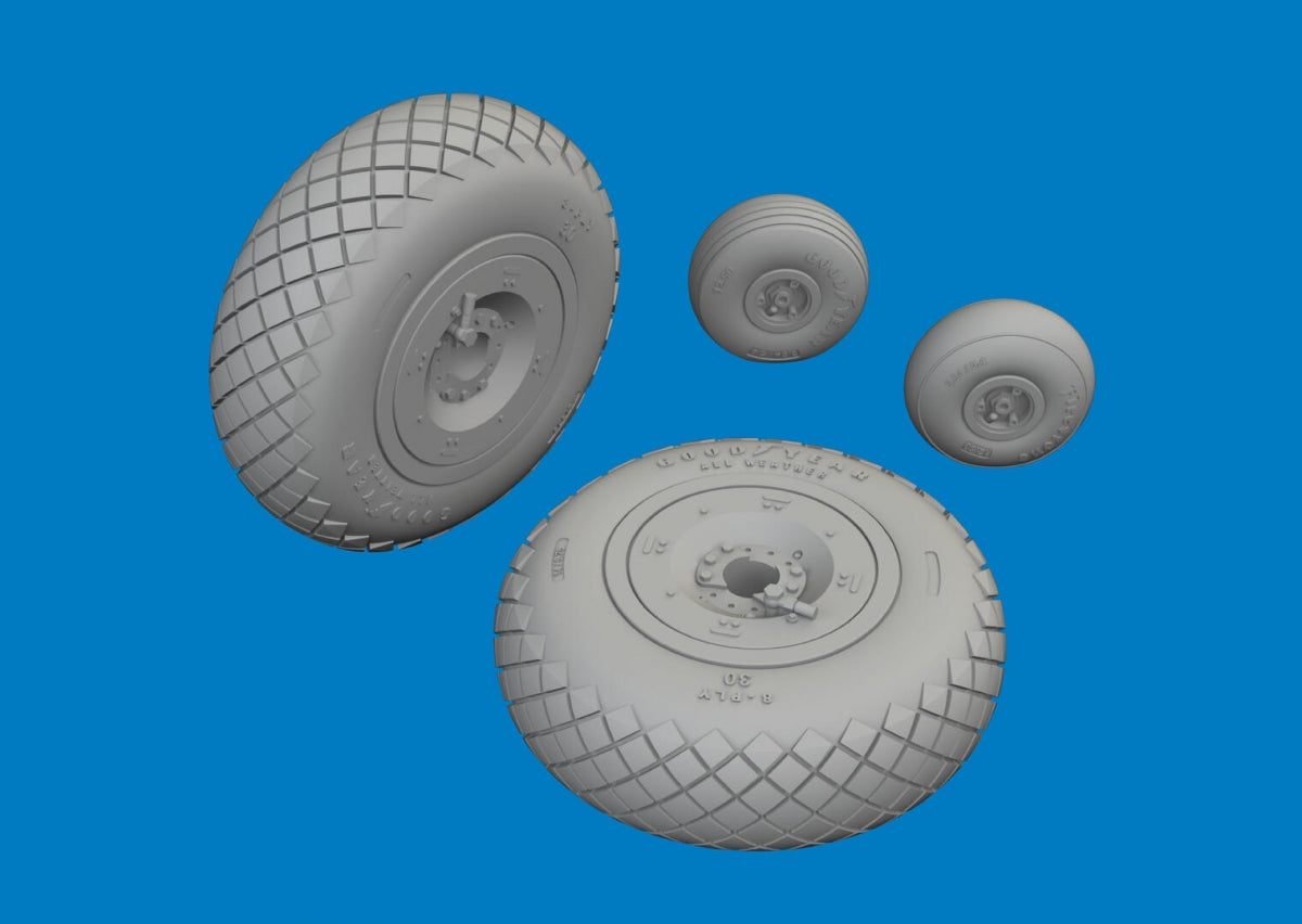 Eduard 6481057 P-40E wheels diamond tread Eduard 1/48 – image 3