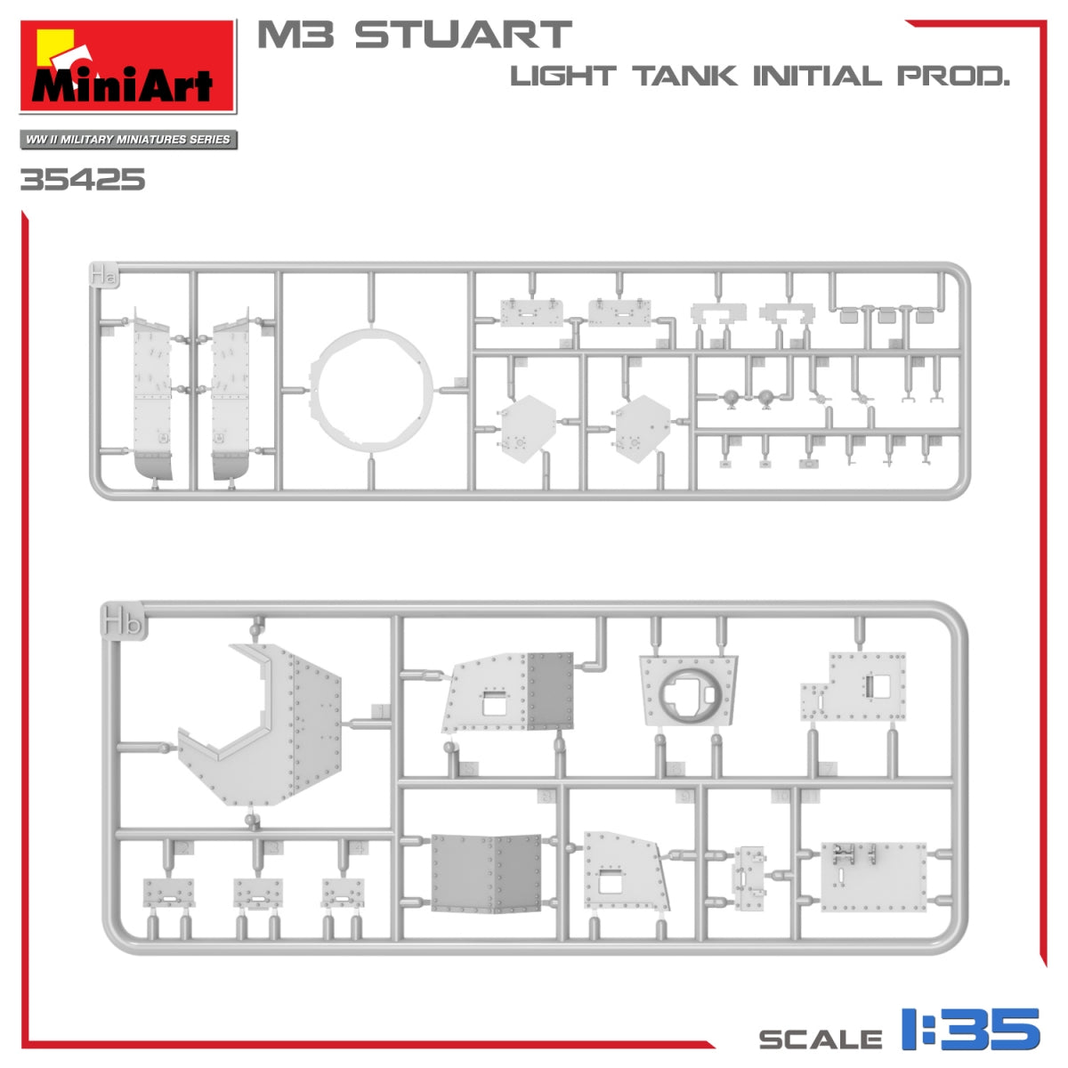 MiniArt 35425 M3 STUART LIGHT TANK, INITIAL PROD 1/35 – Bild 14