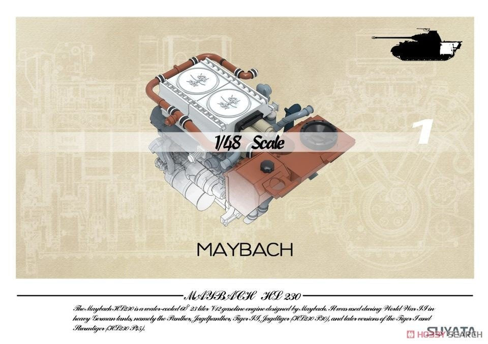 Suyata NO-001 Panther A w/ Zimmerit &amp;amp; Full Interior + 16t Strabokran w/ Maintenance 1/48 – obrázek 2