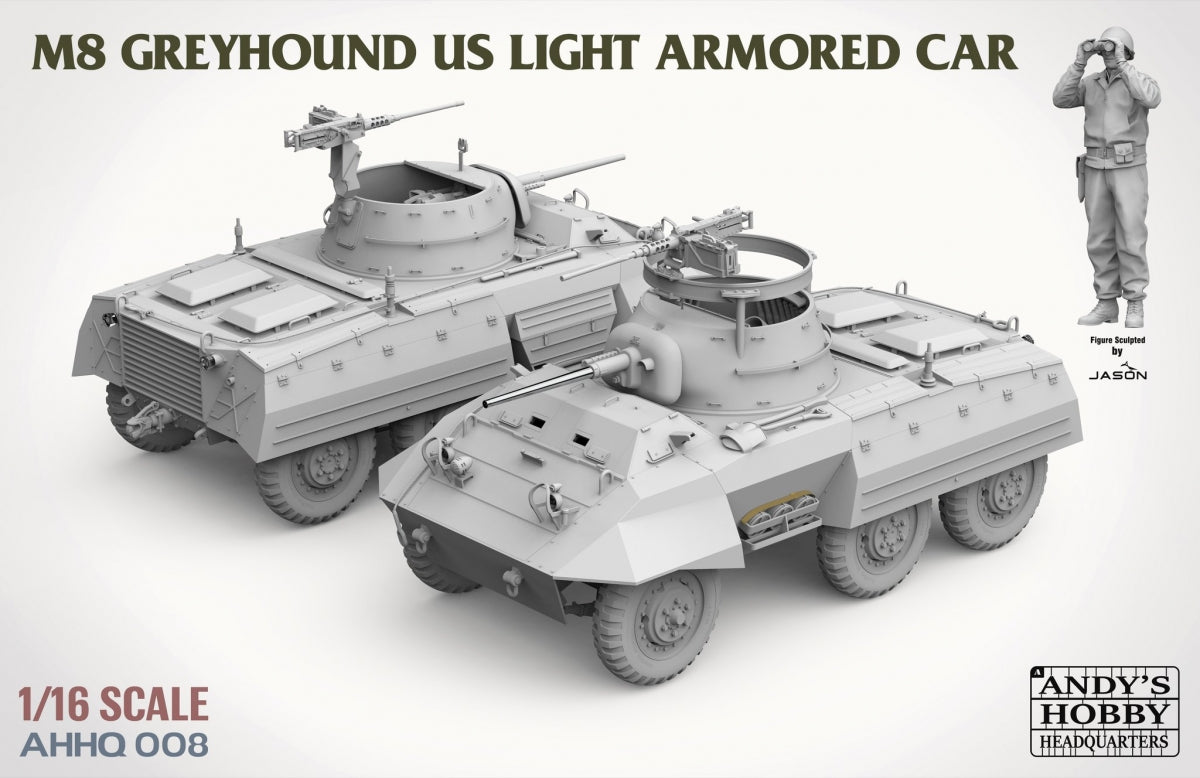 Andy&amp;#39;s Hobby Headquarters AHHQ-008 M8 Greyhound US light Armored Car 1/16 – image 5