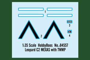 Hobby Boss 84557 Leopard C2 MEXAS with TWMP Track Width Mine Plow 1/35 – Bild 16