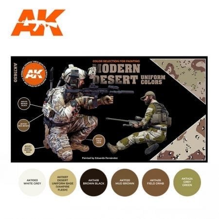 AK Interactive AK11630 MODERN DESERT UNIFORM COLORS – image 2