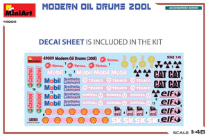 MiniArt 49009 MODERN OIL DRUMS 200L 1/48 – obrázek 2