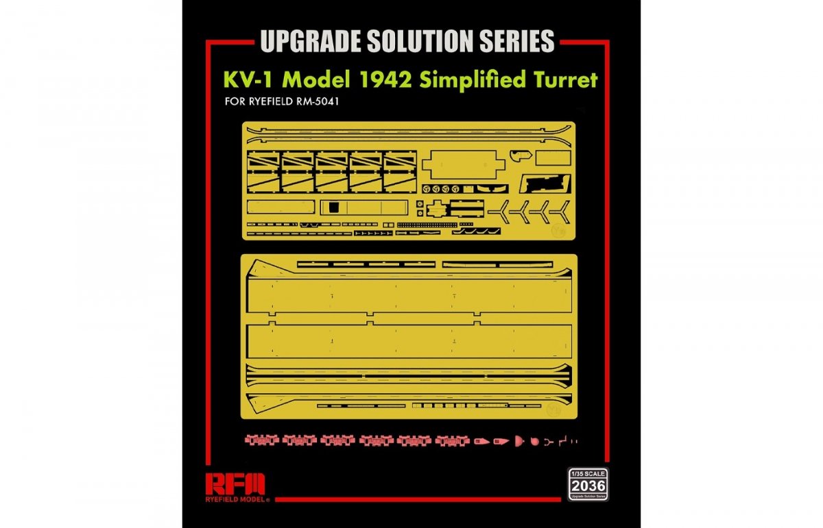 Rye Field Model 2036 KV-1 Model 1942 Simplified Turret - Upgrade Solution 1/35 – immagine 2