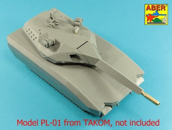 Aber 35L-299 105mm barrel for the Polish concept tank PL-01 (Takom) 1/35 – image 3