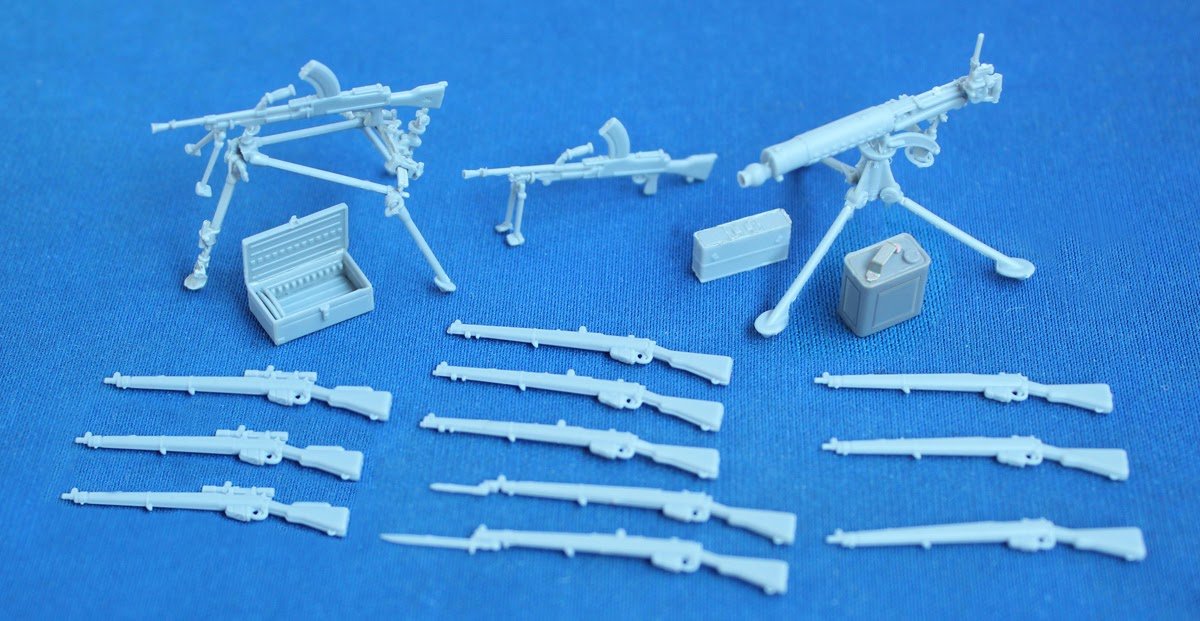 Riich Models RE30011 British Commonwealth Weapon Set B (1939-1945) 1/35 – obrázek 2