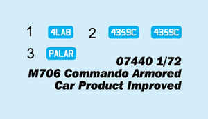 Trumpeter 07440 M706 Commando Armored Car Product Improved 1/72 – image 4