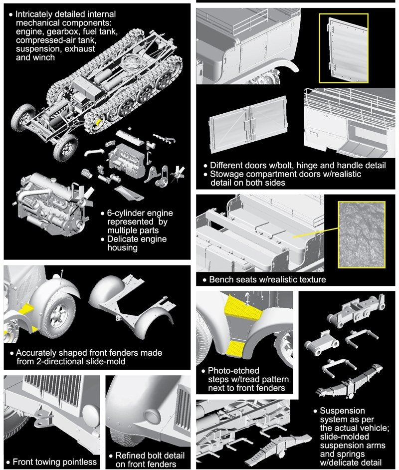 Dragon 6794 Sd.Kfz.7 8t Type HL m 11 1943 Production (1/35) – immagine 5