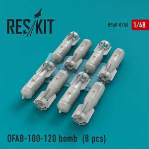 RESKIT RS48-0156 OFAB-100-120 bombs (8 pcs) 1/48