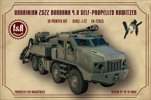 F&amp;A Miniatures FA-72025 2S22 Bohdana 4.0 1/72
