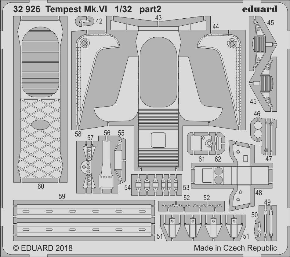 Eduard 32926 Tempest Mk. VI SPECIAL HOBBY 1/32 – obrázek 2
