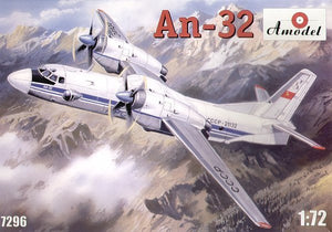 Maquette A-Model 07296 Antonov An-32 Avion de transport turbopropulseur 1/72