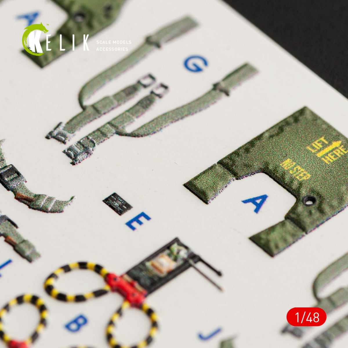 KELIK K48056 F-4G INTERIOR 3D DECALS FOR MENG KIT 1/48 – zdjęcie 10