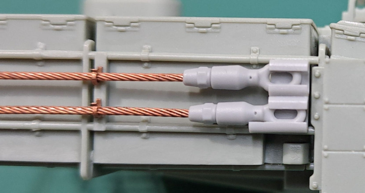 Eureka XXL ER-3575 K2 Black Panther MBT Towing Cables &amp;amp; Holders (Academy) 1/35 – Bild 4