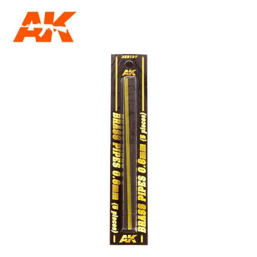 AK Interactive AK9107 BRASS PIPES 0.8MM Ø. 5 UNITS. – image 2