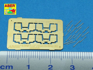 Aber 350L-47 Set of 16 pcs 2cm barrels for German Flakvierling 38 with shields 1/350 – immagine 2