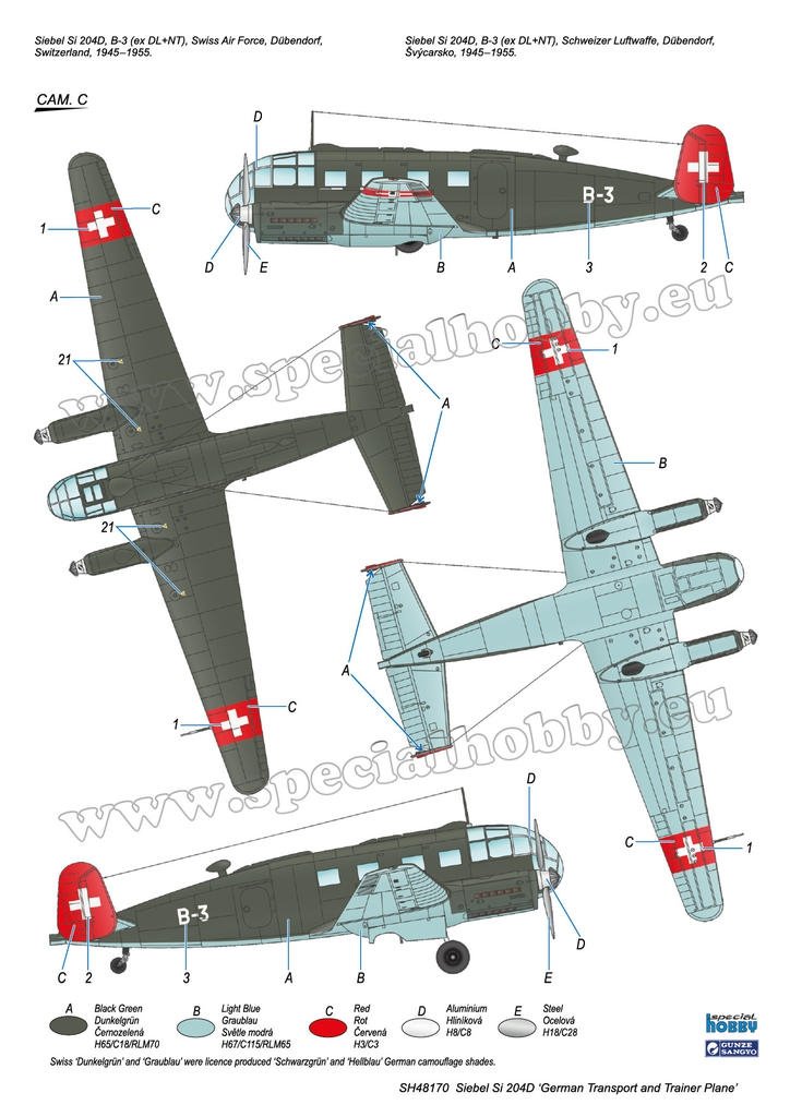Special Hobby 48170 Siebel Si 204D &amp;#39;German Transport and Trainer Plane&amp;#39; 1/48 – image 4