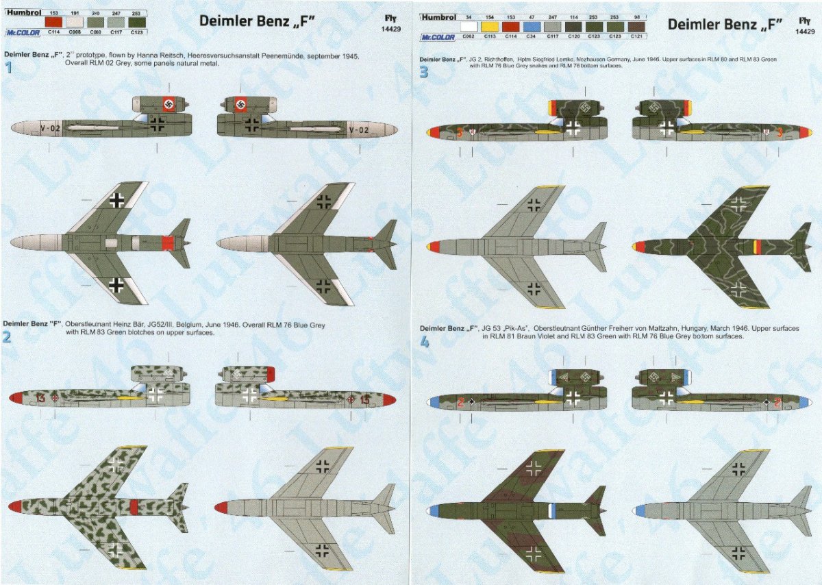 Fly 14429 Daimler Benz Projecct F - German Service 1/144 – obrázek 2