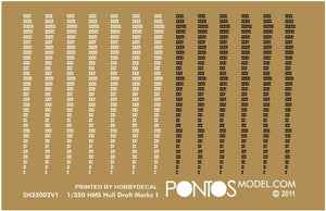Pontos 35027WD1 HMS Warspite Wooden Deck set 1943 1/350 – Bild 4