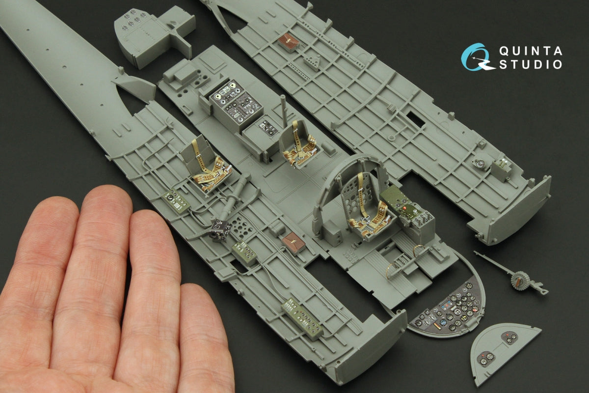 Quinta Studio QD35127 Nakajima B5N2 Kate 3D-Printed colored Interior on decal paper (Border Model) 1/35 – image 10