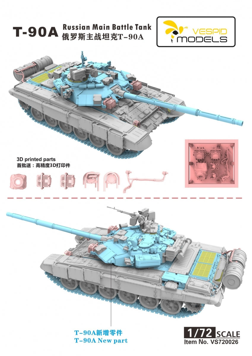 Vespid Models VS720026 T-90A Main Battle Tank 1/72 – image 3