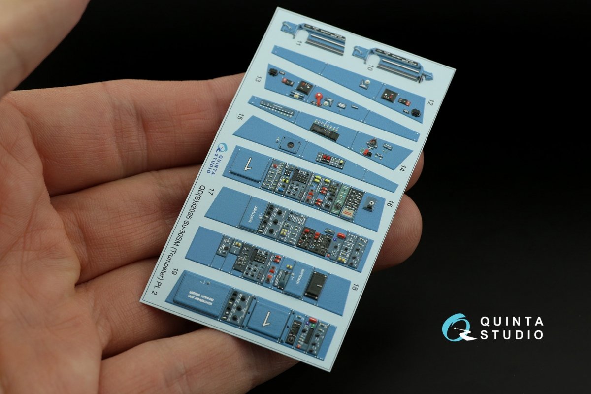 Quinta Studio QDS-32095 Su-30SM 3D-Printed &amp;amp; colored Interior on decal paper (conversion for Trumpeter Su-30MKK) (Small version) 1/32 – image 7