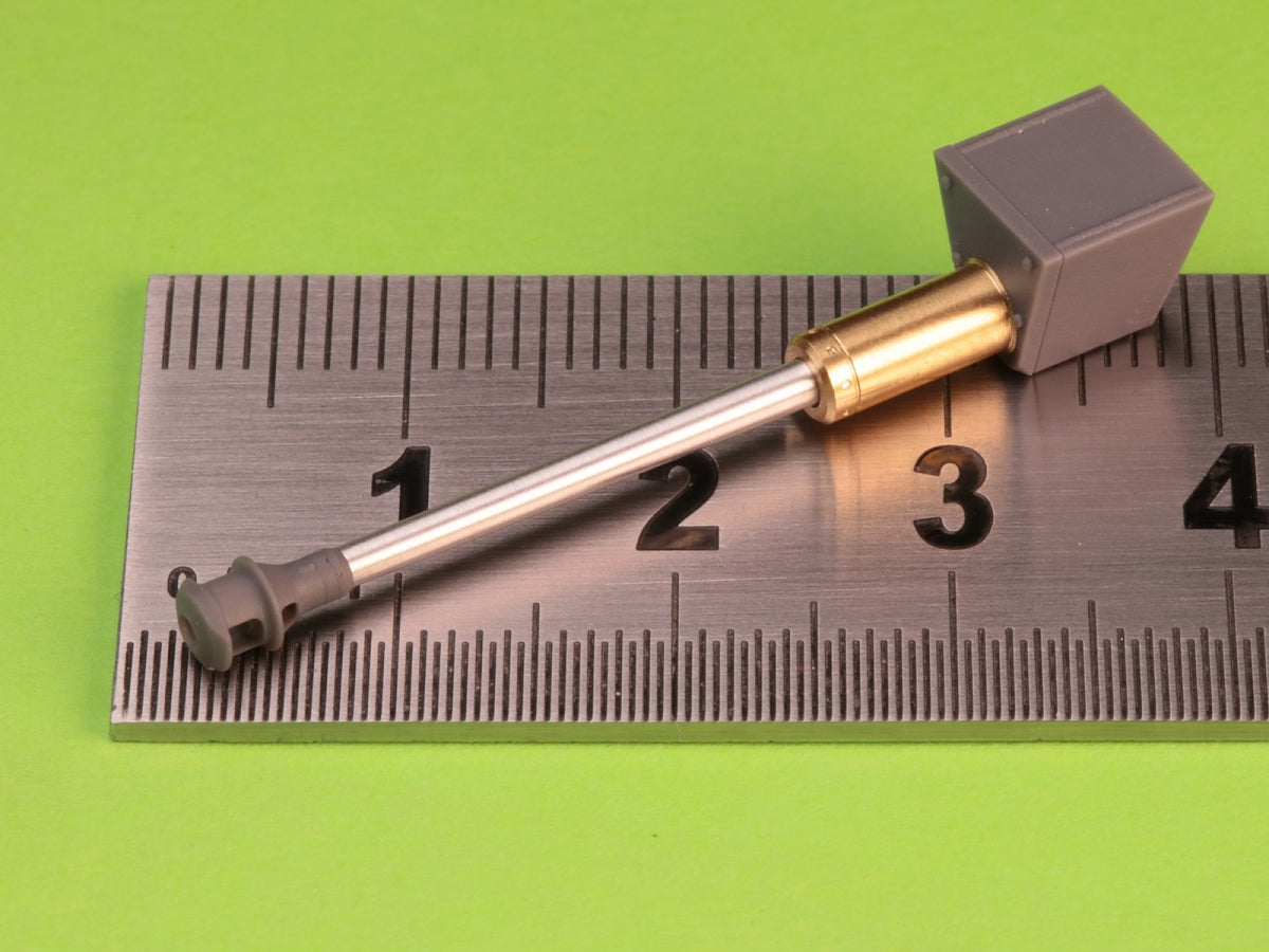 Master GM-72-037 StuG III Ausf. F (late) / Ausf. G - 7.5cm StuK 40 L/48 - gun barrel with resin muzzle brake and mantlet cover 1/72 – image 3