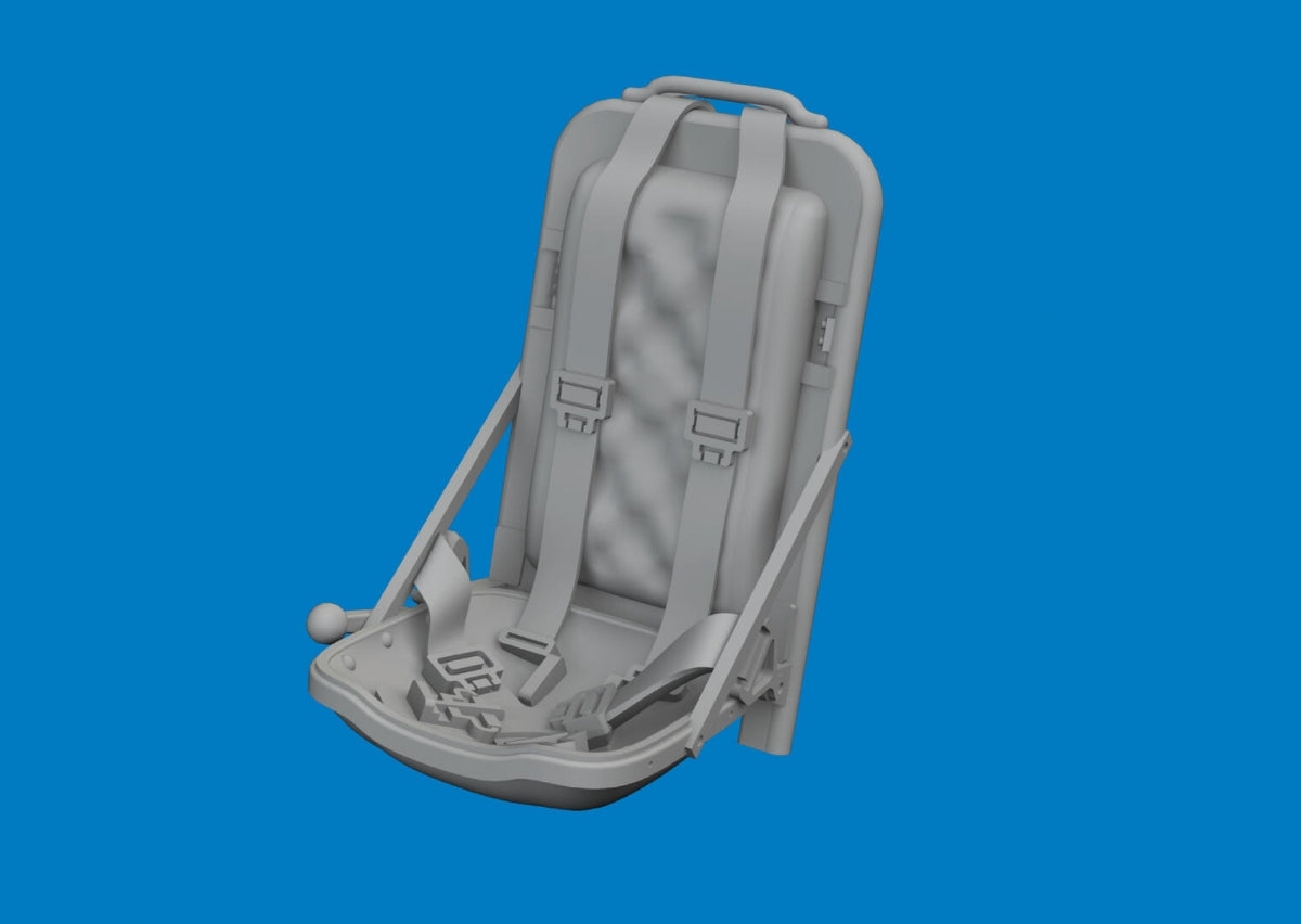 Eduard 672448 P-51D seat w/ integral seat belts PRINT for ARMA HOBBY 1/72