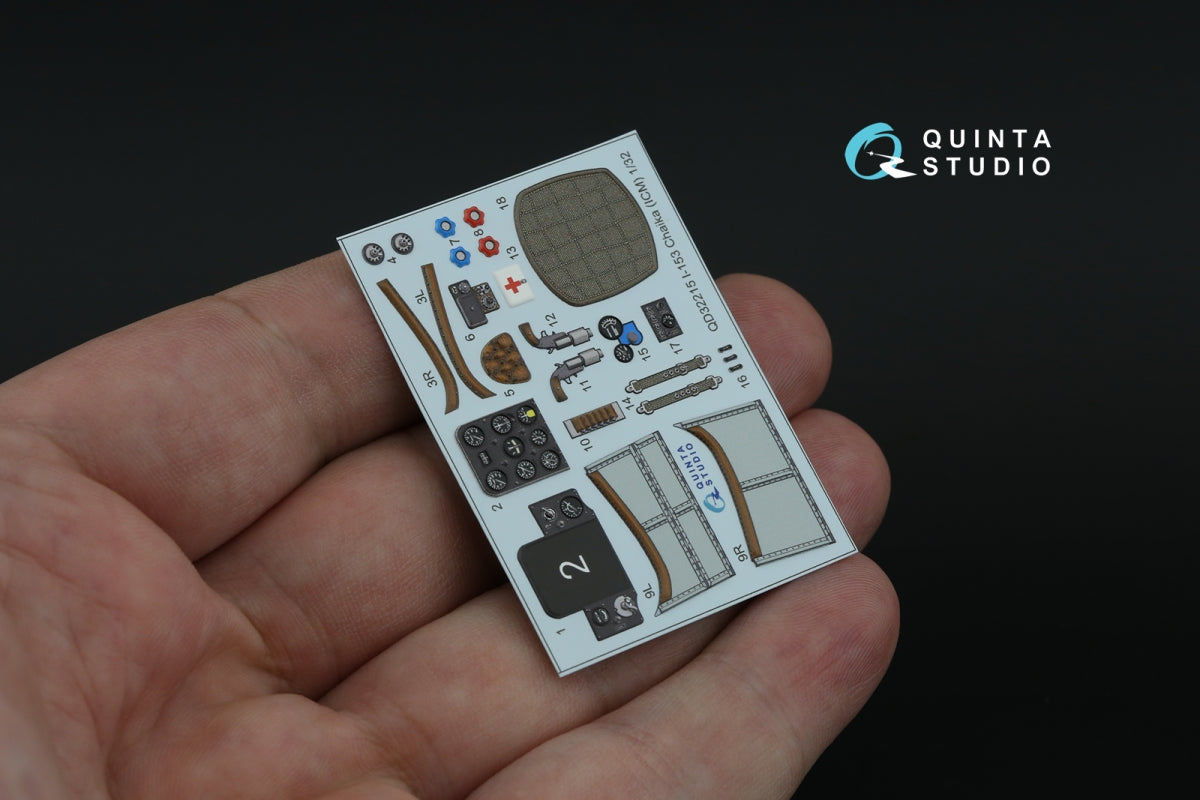 Quinta Studio QD32215 I-153 3D-Printed colored Interior on decal paper (ICM) 1/32 – image 4