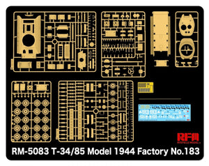Rye Field Model 5083 T-34/85 Model 1944 Factory No.183 1/35 – Bild 3