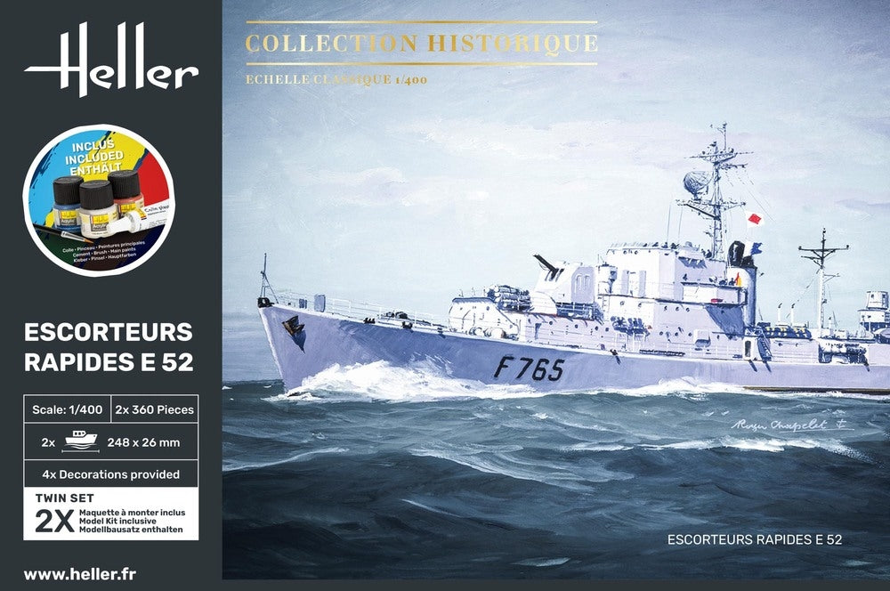 Heller 57094 Escorteurs Rapides E 52 Starter Kit 1/400 – Bild 2