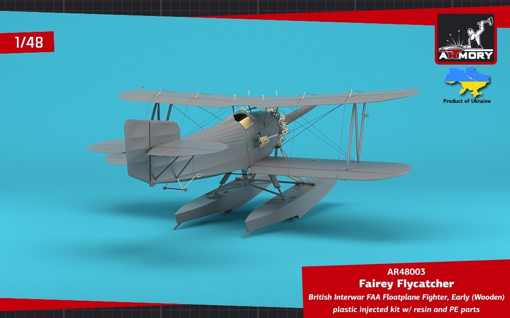 Armory Models 48003 Fairey Flycatcher British FAA Inter-War Floatplane Fighter, on Wooden Floats 1/48 – image 9