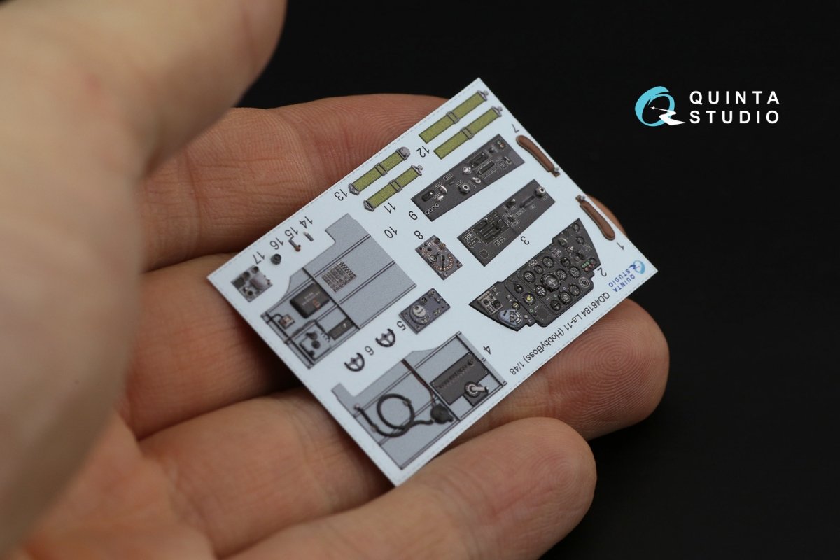 Quinta Studio QD48184 La-11 3D-Printed &amp;amp; colored Interior on decal paper (HobbyBoss) 1/48 – image 4