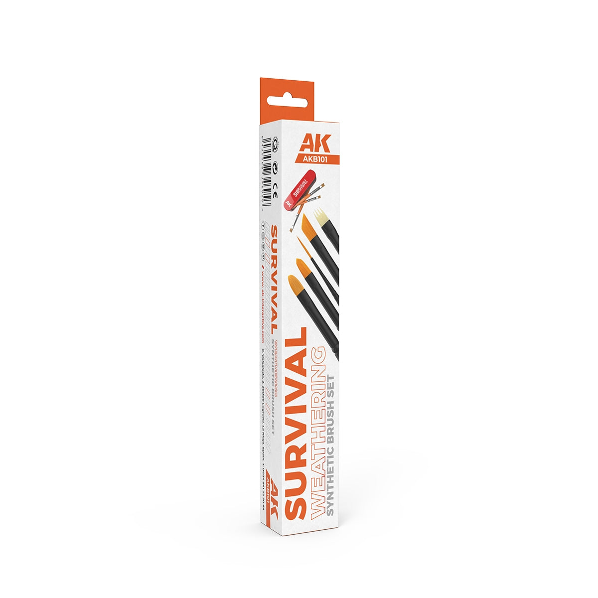 AK Interactive AKB101 SURVIVAL WEATHERING BRUSHES SET – image 2