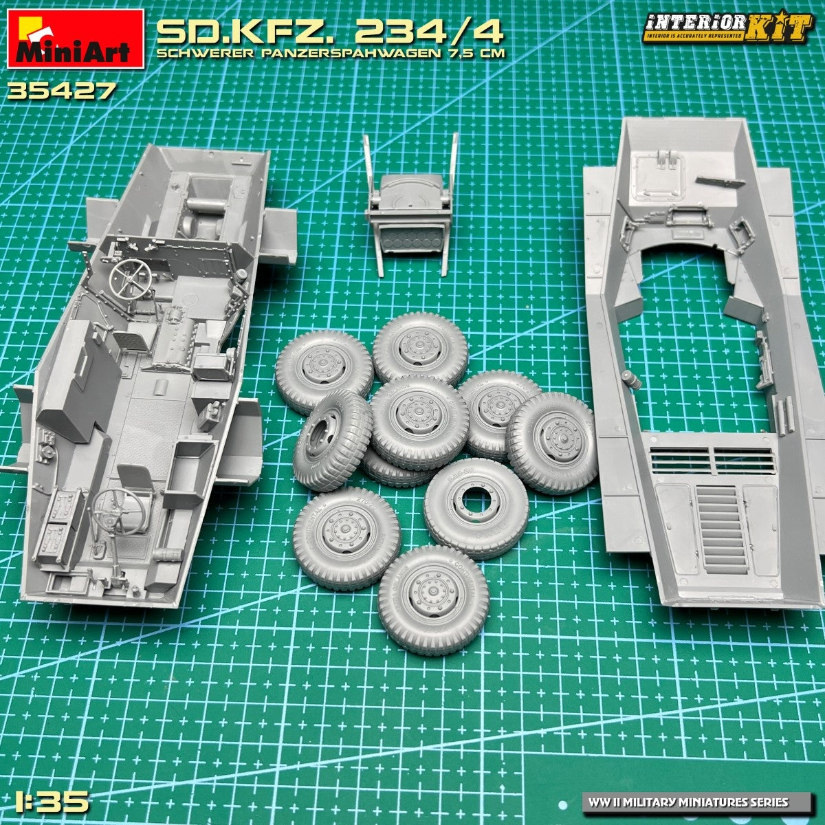 MiniArt 35427 Sd.Kfz. 234/4 SCHWERER PANZERSPÄHWAGEN 7.5 cm. INTERIOR KIT 1/35 – image 6