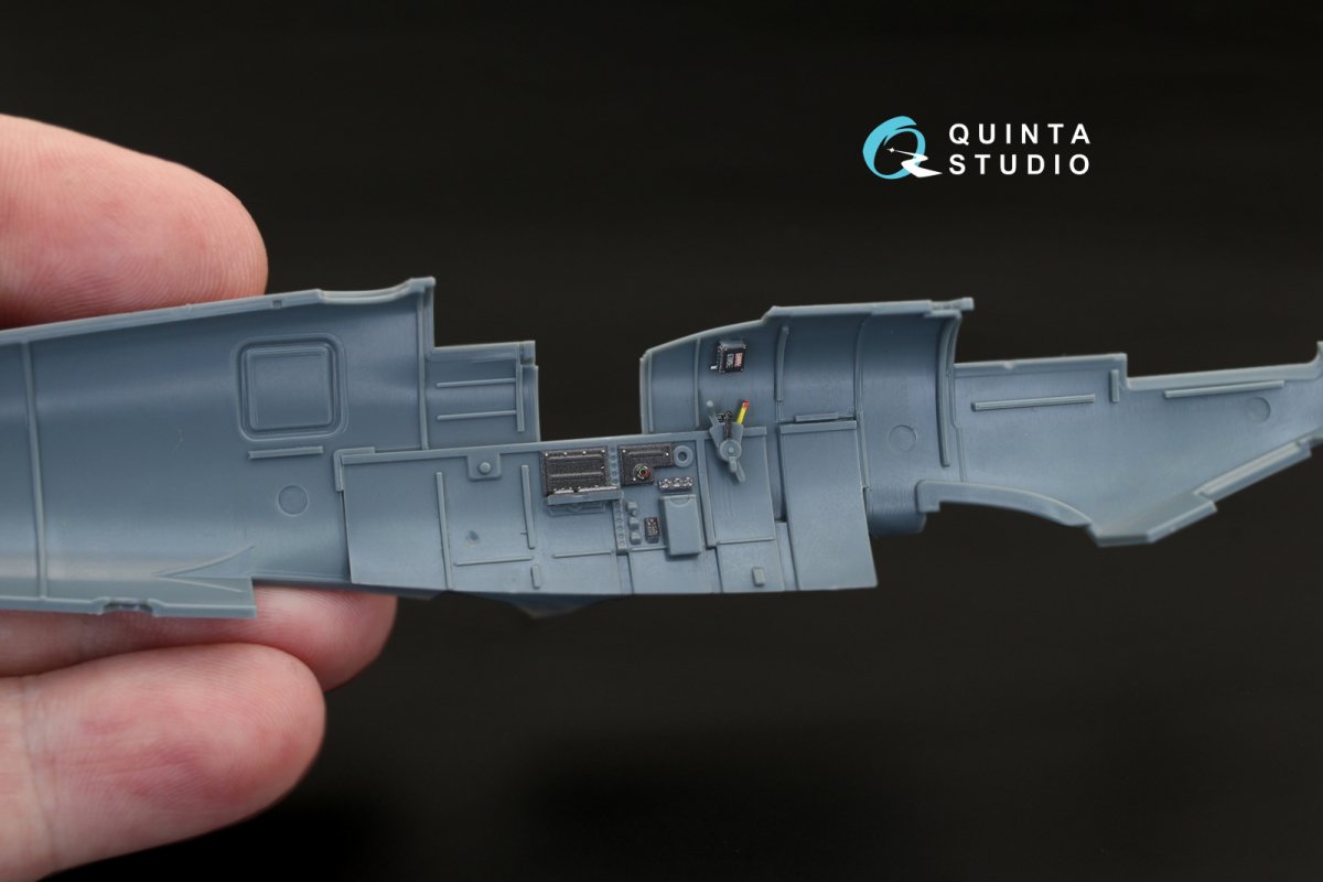 Quinta Studio QD48119 Spitfire Mk.IX 3D-Printed &amp;amp; colored Interior on decal paper (for Eduard kit) 1/48 – Bild 4