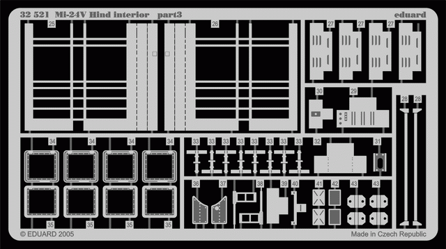 Eduard 32521 Mi-24V Hind interior 1/35 TRUMPETER – image 2
