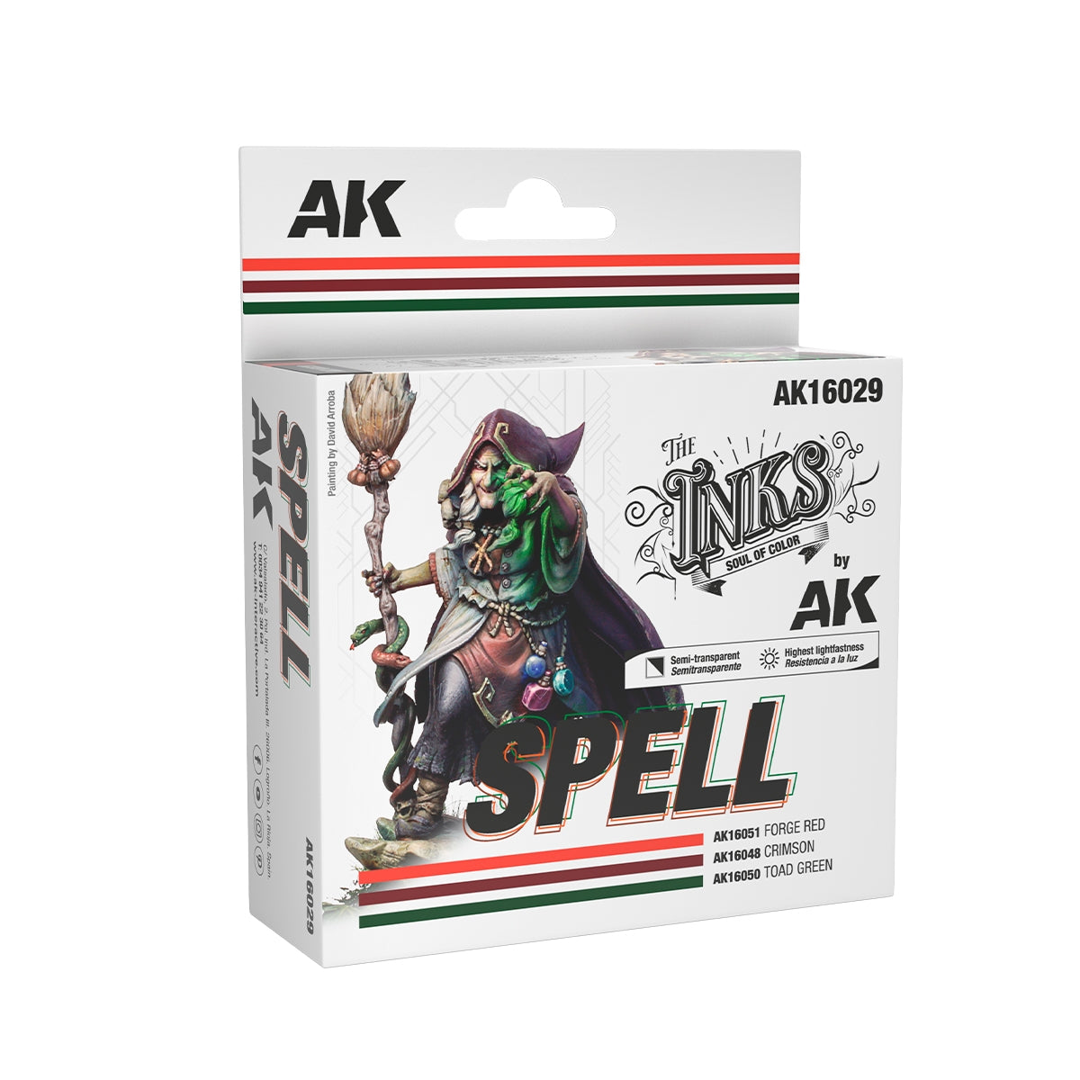 AK Interactive AK16029 SPELL – INK SET 3x30ml