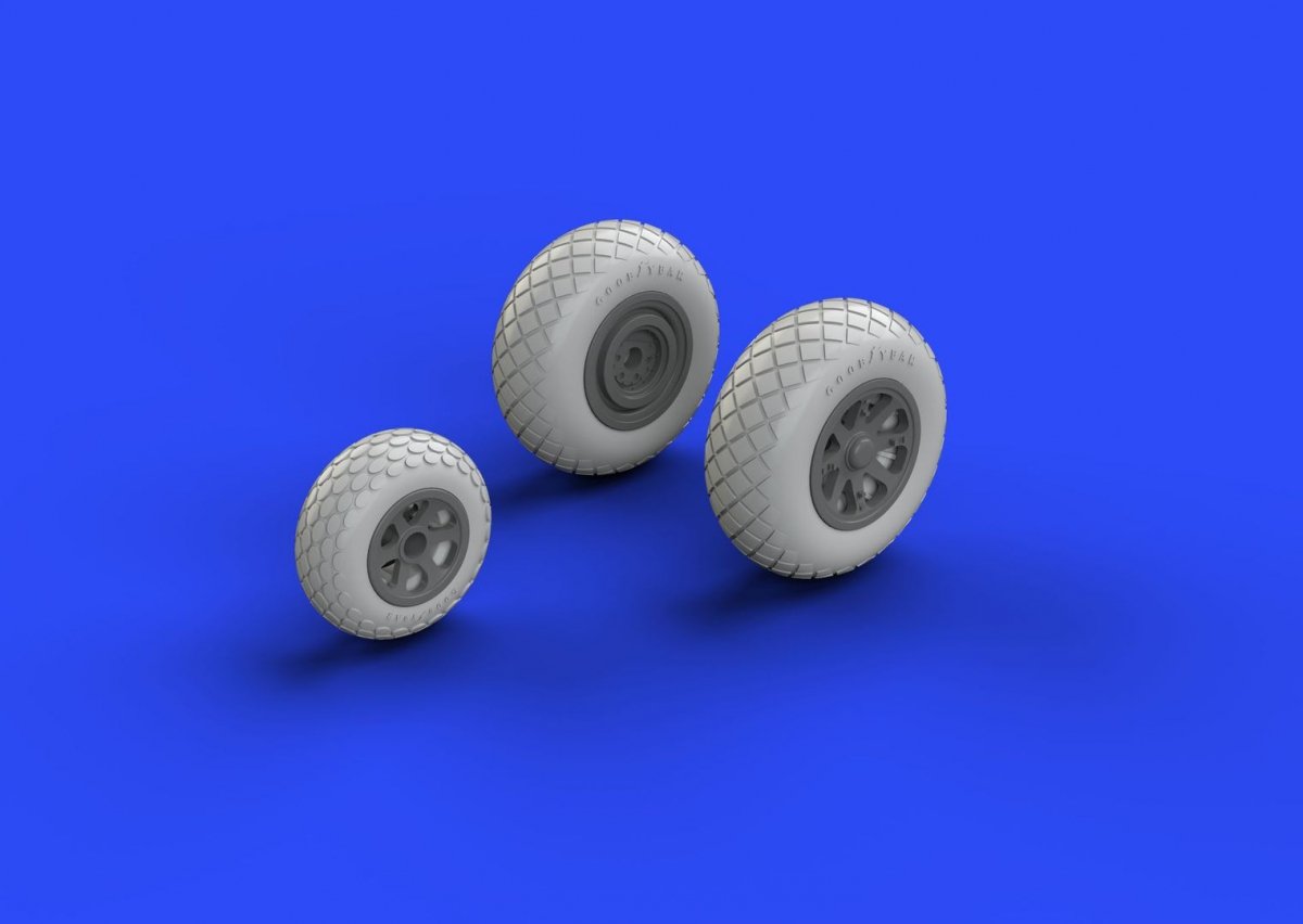 Eduard 648258 P-38 wheels ACADEMY 1/48 – image 3