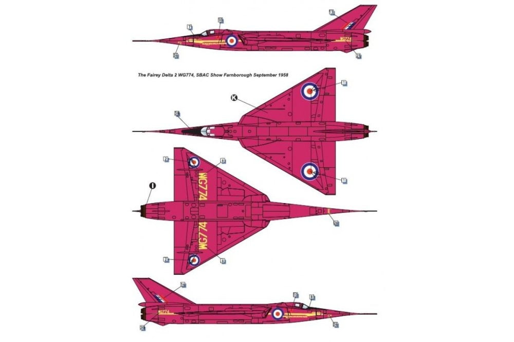 Dora Wings 48064 Fairey Delta 2 British Supersonic Research Aircraft 1/48
