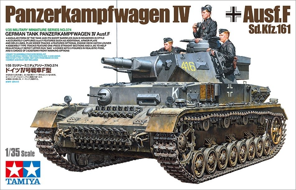 Tamiya 35374 Panzerkampfwagen IV Ausf. F 1/35 – obrázek 2