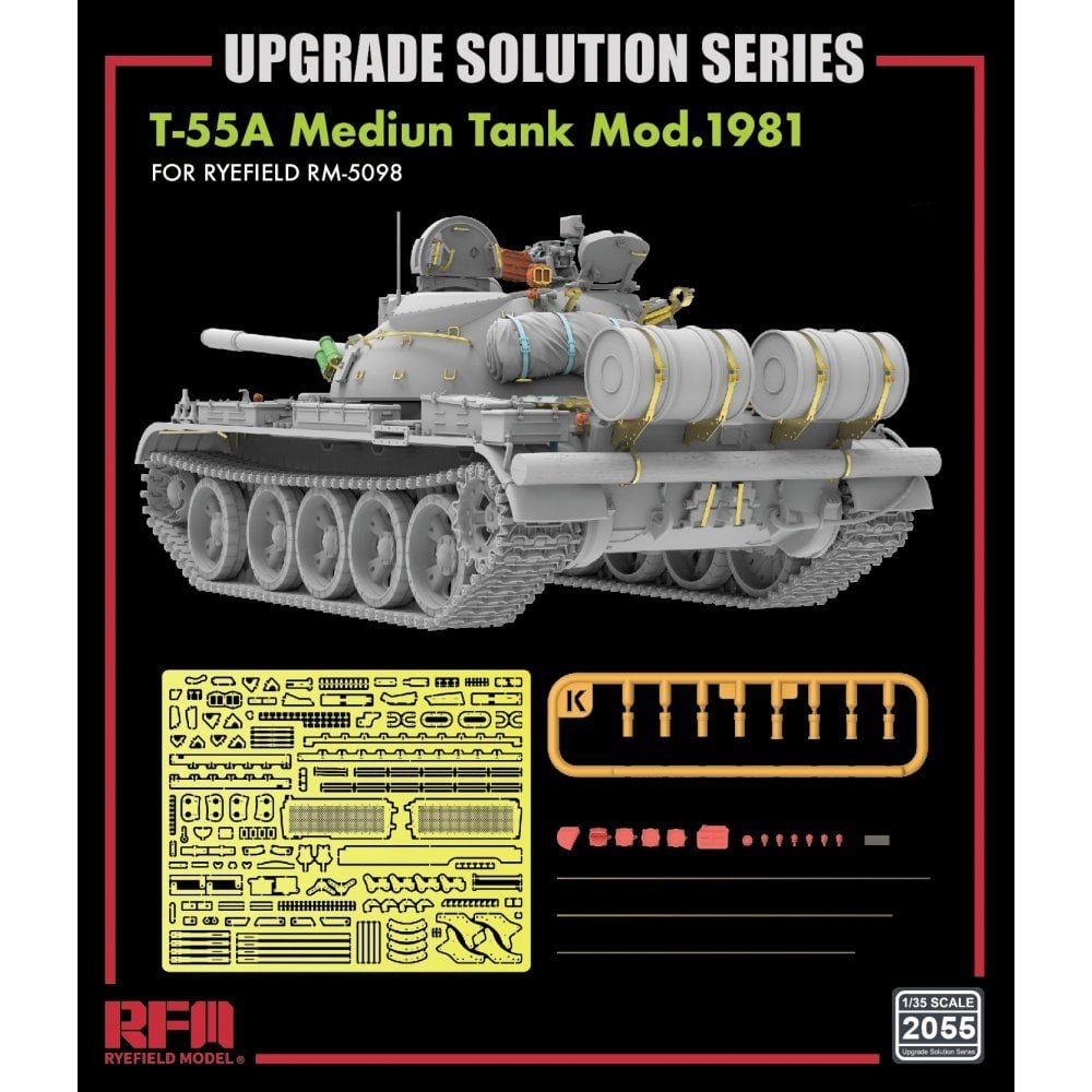 Rye Field Model 2055 T-55A Medium Tank Mod. 1981 for RFM5098 - Upgrade Solution 1/35 – Bild 2