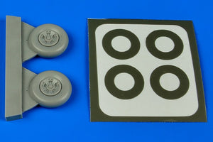 Aires 4637 Spitfire Mk.V five spokes wheels &amp;amp; paint masks 1/48 Other