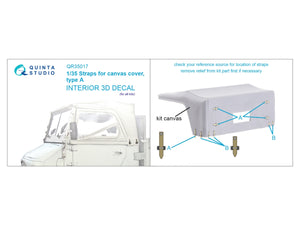 Quinta Studio QR35017 Straps for canopy cover, type A 1/35 – image 2