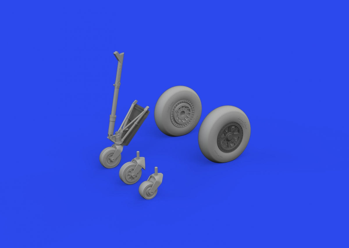 Eduard 648964 TBF/ TBM wheels w/ smooth tire ACADEMY 1/48 – image 2
