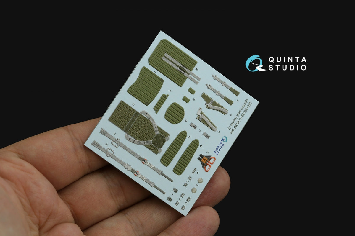 Quinta Studio QR+32039 K-36DM Series2 (late) ejection seat (for MiG-29, MiG-31, Su-27, Su-33, Su-34 aircraft since 2008) (All kits) 1/32 – Bild 3