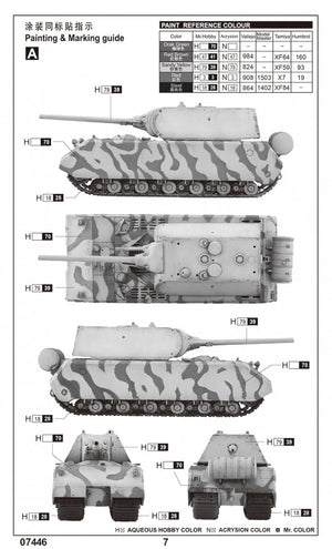 Trumpeter 07446 Pz.Kpfw.VIII Maus 1/72 – obrázek 2