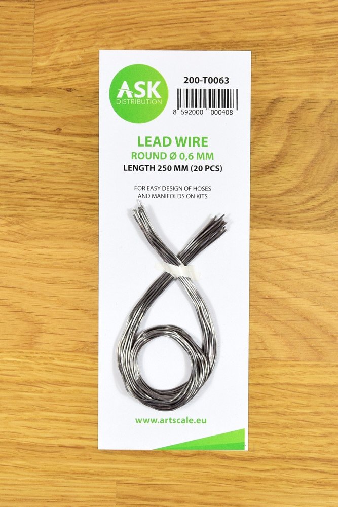 ASK T0063 Lead Wire - Round Ø 0.6 mm x 250 mm (20 pcs)