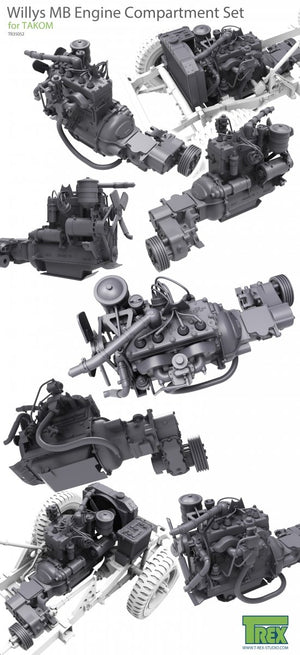 T-Rex Studio TR35052 Willys MB Engine Compartment Set for TAKOM 1/35 – Bild 4